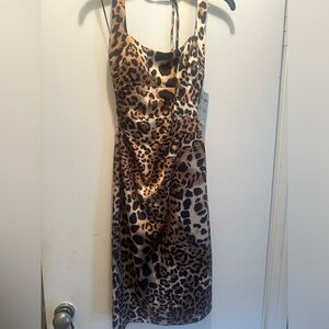 Cache Leopard Print Dress